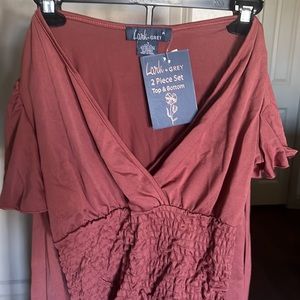 Pink/Mauve two piece set